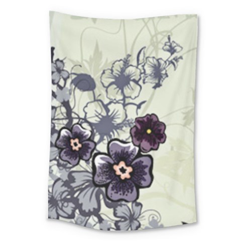 Purple Flower Art Large Tapestry from ArtsNow.com