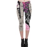 Peace Hand Art Capri Leggings 