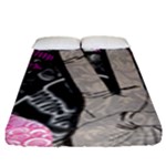 Peace Hand Art Fitted Sheet (King Size)