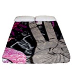 Peace Hand Art Fitted Sheet (California King Size)