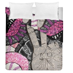 Peace Hand Art Duvet Cover Double Side (Queen Size) from ArtsNow.com