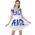 Peace Bird Cap Sleeve Dress