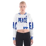 Peace Bird Cropped Sweatshirt