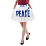 Peace Bird A-Line Pocket Skirt