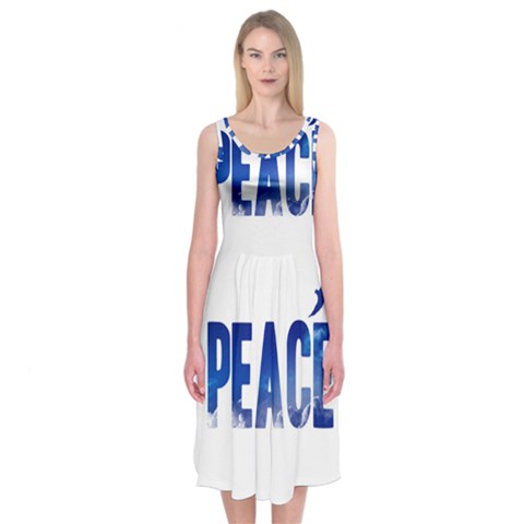 Peace Bird Midi Sleeveless Dress from ArtsNow.com