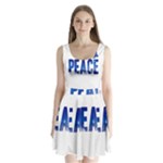 Peace Bird Split Back Mini Dress 