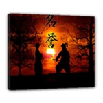 Ninja Sunset Deluxe Canvas 24  x 20  (Stretched)