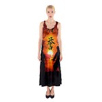 Ninja Sunset Sleeveless Maxi Dress