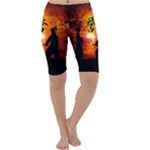 Ninja Sunset Cropped Leggings 