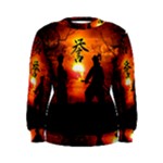 Ninja Sunset Women s Sweatshirt