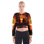 Ninja Sunset Cropped Sweatshirt