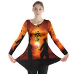 Ninja Sunset Long Sleeve Tunic 