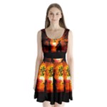 Ninja Sunset Split Back Mini Dress 