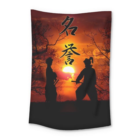 Ninja Sunset Small Tapestry from ArtsNow.com