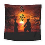 Ninja Sunset Square Tapestry (Large)