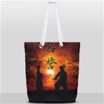 Ninja Sunset Full Print Rope Handle Tote (Small)