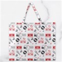 Zipper Large Tote Bag 