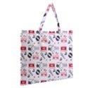 Zipper Large Tote Bag 