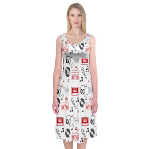 Music Is My Life Midi Sleeveless Dress from ArtsNow.com