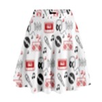 Music Is My Life High Waist Skirt