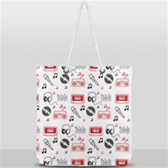 Full Print Rope Handle Tote (Large) 