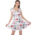 Music Is My Life Cap Sleeve Dress