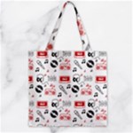 Music Is My Life Zipper Grocery Tote Bag