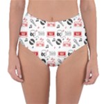 Music Is My Life Reversible High-Waist Bikini Bottoms