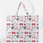 Music Is My Life Zipper Large Tote Bag