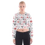 Music Is My Life Cropped Sweatshirt