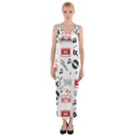 Music Is My Life Fitted Maxi Dress