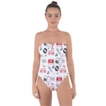 Music Is My Life Tie Back One Piece Swimsuit