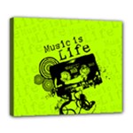 Music Is Life Deluxe Canvas 24  x 20  (Stretched)