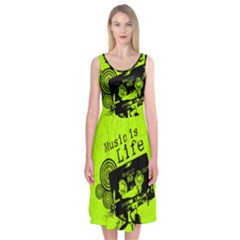 Music Is Life Midi Sleeveless Dress from ArtsNow.com