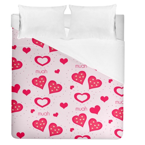 Muah Harts Duvet Cover (Queen Size) from ArtsNow.com