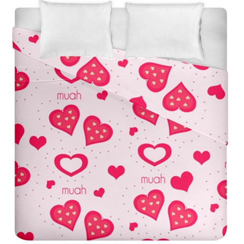 Muah Harts Duvet Cover Double Side (King Size) from ArtsNow.com