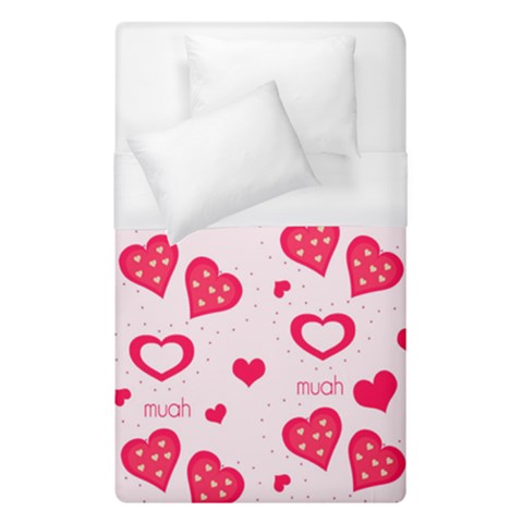 Muah Harts Duvet Cover (Single Size) from ArtsNow.com