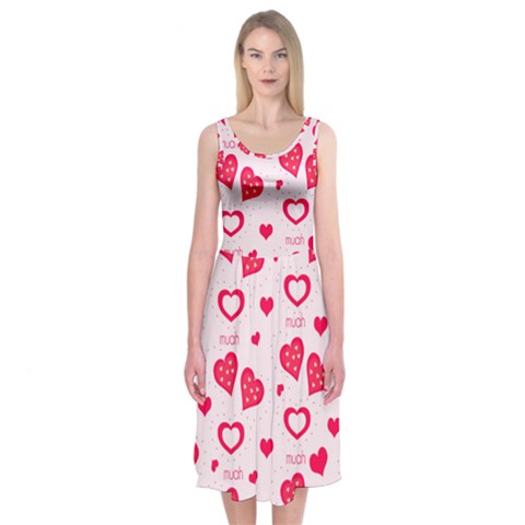 Muah Harts Midi Sleeveless Dress from ArtsNow.com