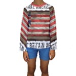 make america great britain again Kids  Long Sleeve Swimwear