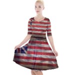 make america great britain again Quarter Sleeve A-Line Dress