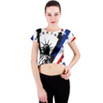 Statue of Liberty Crew Neck Crop Top