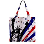 Statue of Liberty Zipper Grocery Tote Bag