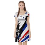 Statue of Liberty Short Sleeve Skater Dress