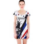 Statue of Liberty Short Sleeve Bodycon Dress