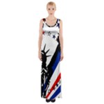 Statue of Liberty Maxi Thigh Split Dress