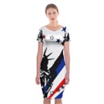 Statue of Liberty Classic Short Sleeve Midi Dress