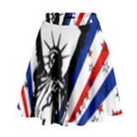 Statue of Liberty High Waist Skirt