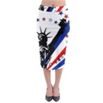 Statue of Liberty Midi Pencil Skirt