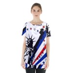 Statue of Liberty Skirt Hem Sports Top