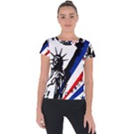 Statue of Liberty Short Sleeve Sports Top 